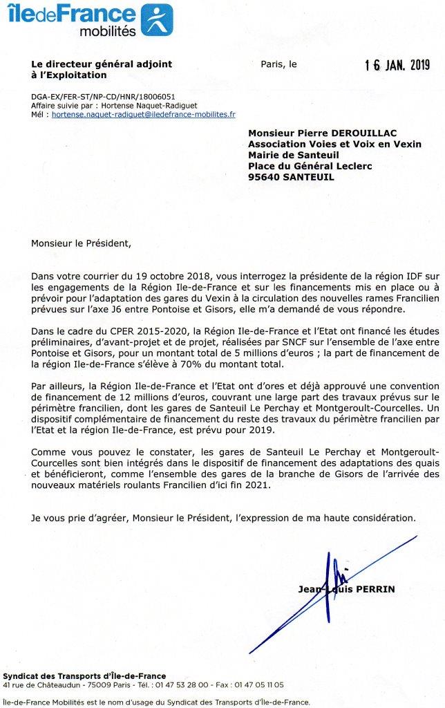 Courrier IDF mobilite